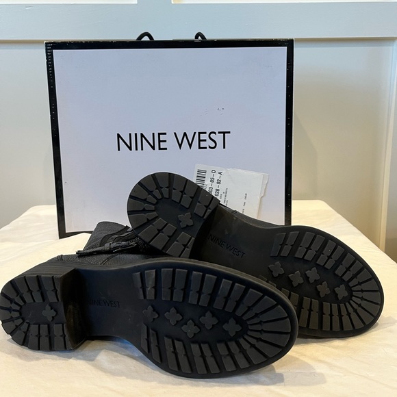 Nine West Black Hanzil Leather Boot size 6 - Picture 6 of 9